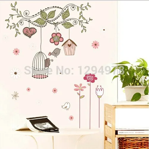 Высокое качество! Бесплатная доставка Happy клетка для птиц на дереве DIY съемные