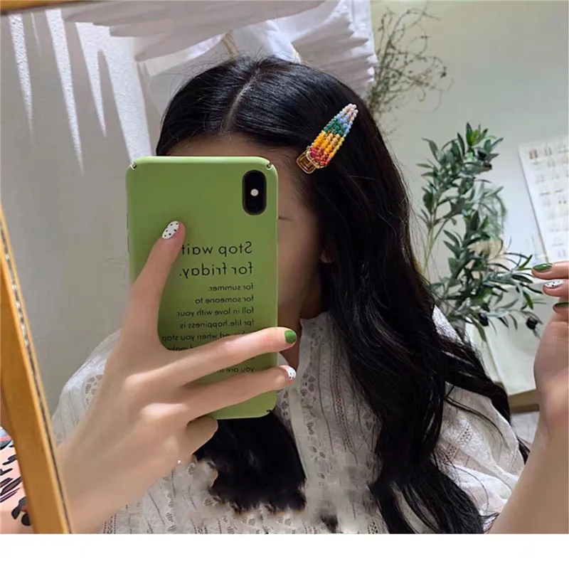 MENGJIQIAO корейские новые полые BB заколки для волос Заколки для женщин девушек радужные модные шпильки заколки для волос аксессуары для волос - Цвет: Full