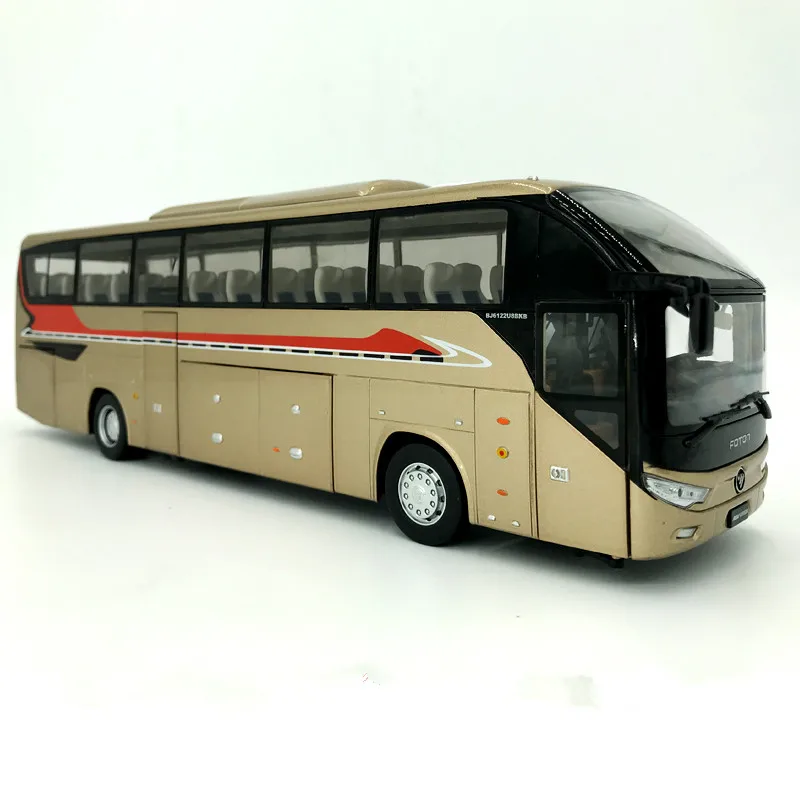 Коллекционная модель из сплава подарок масштаб 1:36 Foton BJ6122U8BKB двухслойный