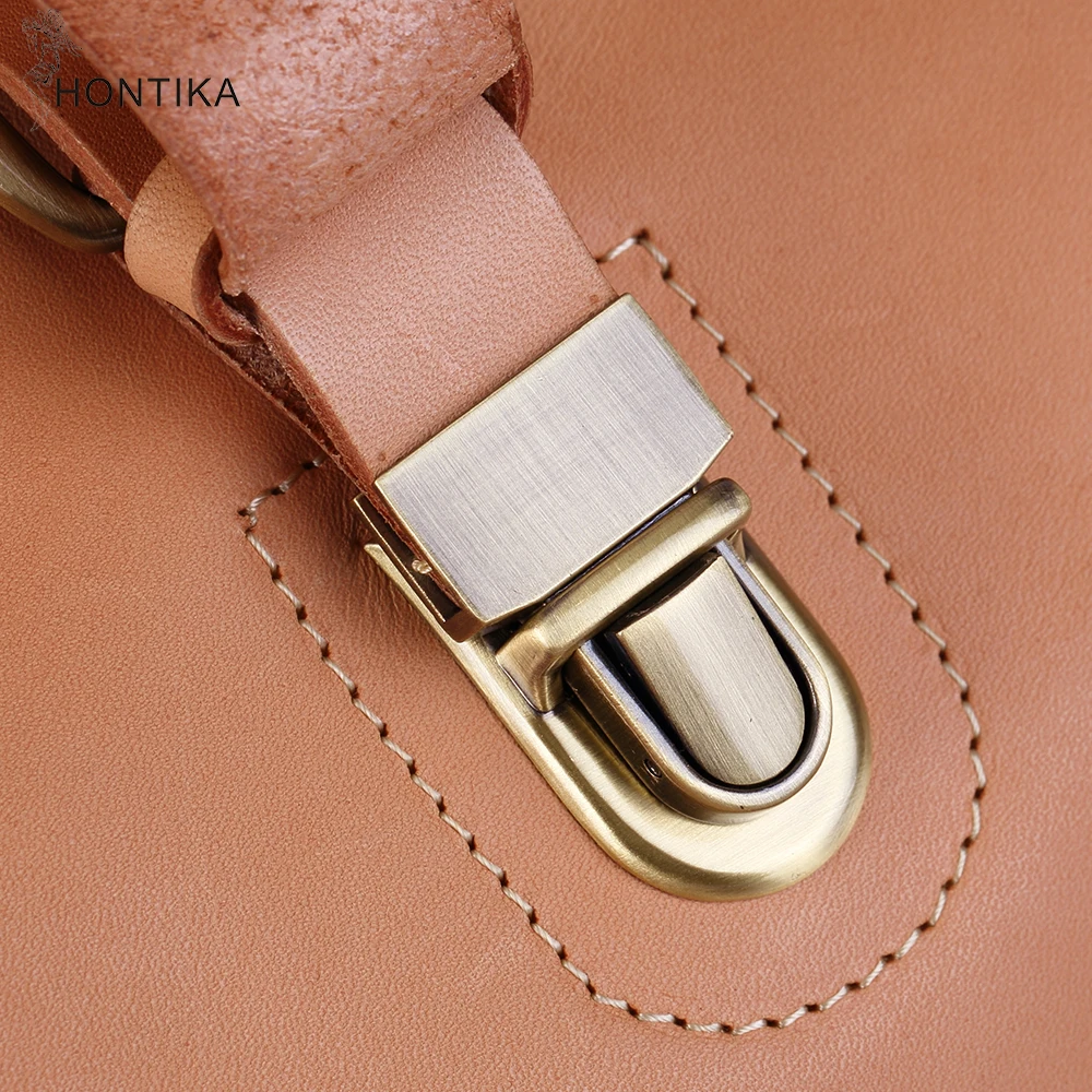 HONTIKA Подлинная Кожаная Сумка топ-ручка Женщины Сумки мужского Плеча Crossbody