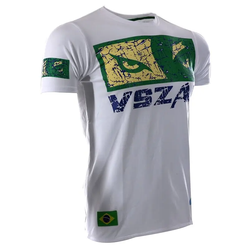 VSZAP бой тайский бокс Shogun короткий рукав Футболка общие ММА фитнес боевые