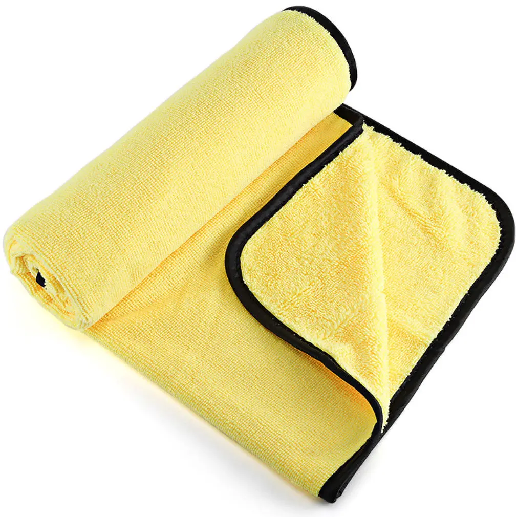 e Car Wash Microfiber Towel Auto Cleaning Drying Cloth Hemming Super Absorbent - Цвет: e
