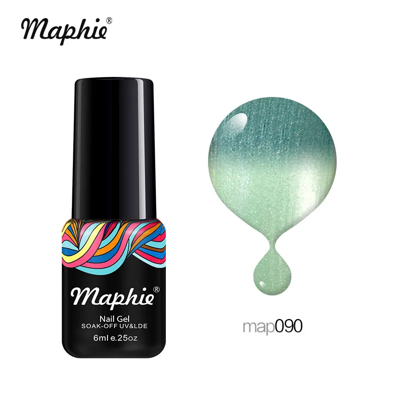 Maphie термальный УФ-гель для ногтей 3D Хамелеон Температура Led лак для ногтей эмаль замочить от Led Изменение цвета гель лак для ногтей - Цвет: 090