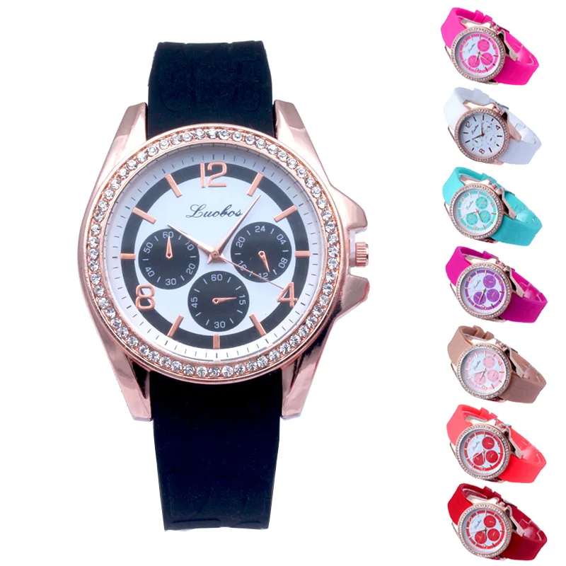 Три Глазков Набор Шнековый Бур Силиконовые Часы Модные Спортивные Европа и