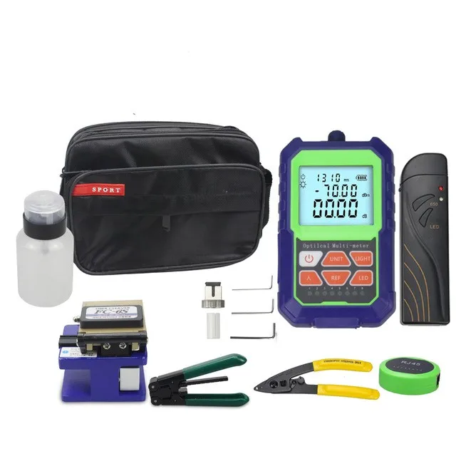 Fiber optic Tool Kit Vezelmes FC6S mini Optical Power Meter Visual Fault Locator 5 MW Draad stripper miller klem ftth Tool Fiber optic Tool Kit Vezelmes FC6S mini Optical Power Meter Visual Fault Locator 5 MW Draad stripper miller klem ftth Tool