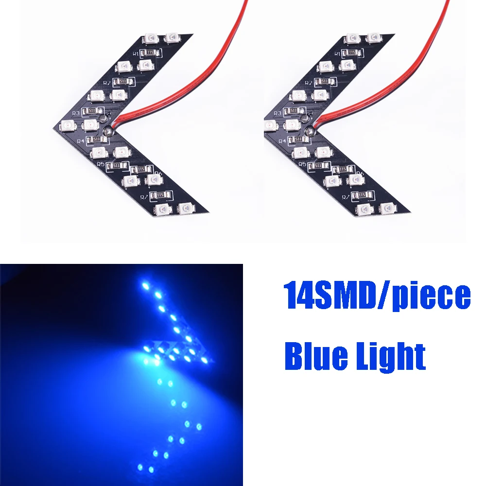 Новый 2 Шт. 14 SMD LED Arrow Панель Для Автомобилей Заднего Зеркало заднего вида
