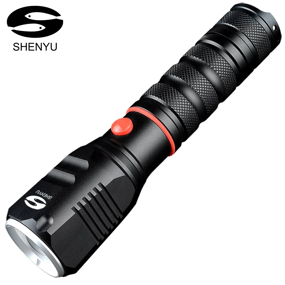 

SHENYU тактический светодиодный мини-фонарик с регулируемым фокусом, перезаряжаемый водонепроницаемый уличный фонарик для походов и кемпинг...