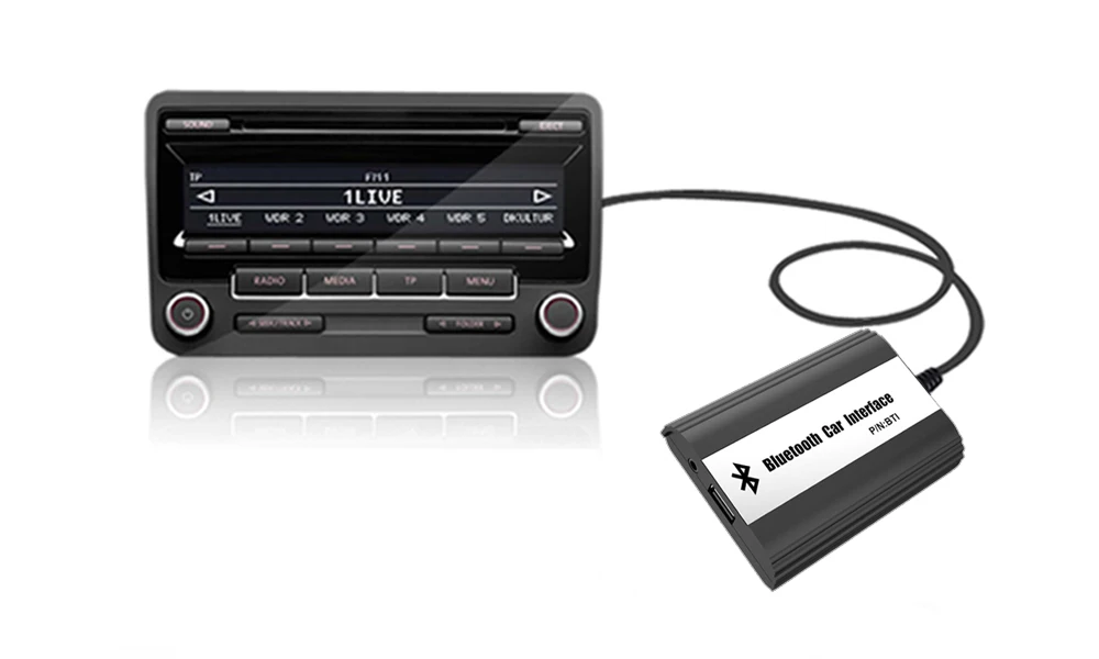 APPS2Car беспроводной Bluetooth Hands Free адаптер автомобильный интегрированный USB AUX Jack