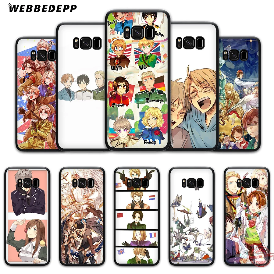 WEBBEDEPP Hetalia Axis Powers мягкий чехол для Samsung A6 A7 A8 A9 J6 2018 S6 S7 S8 S9 S10E S20 Ultra Note 8 9 10 Lite Plus |
