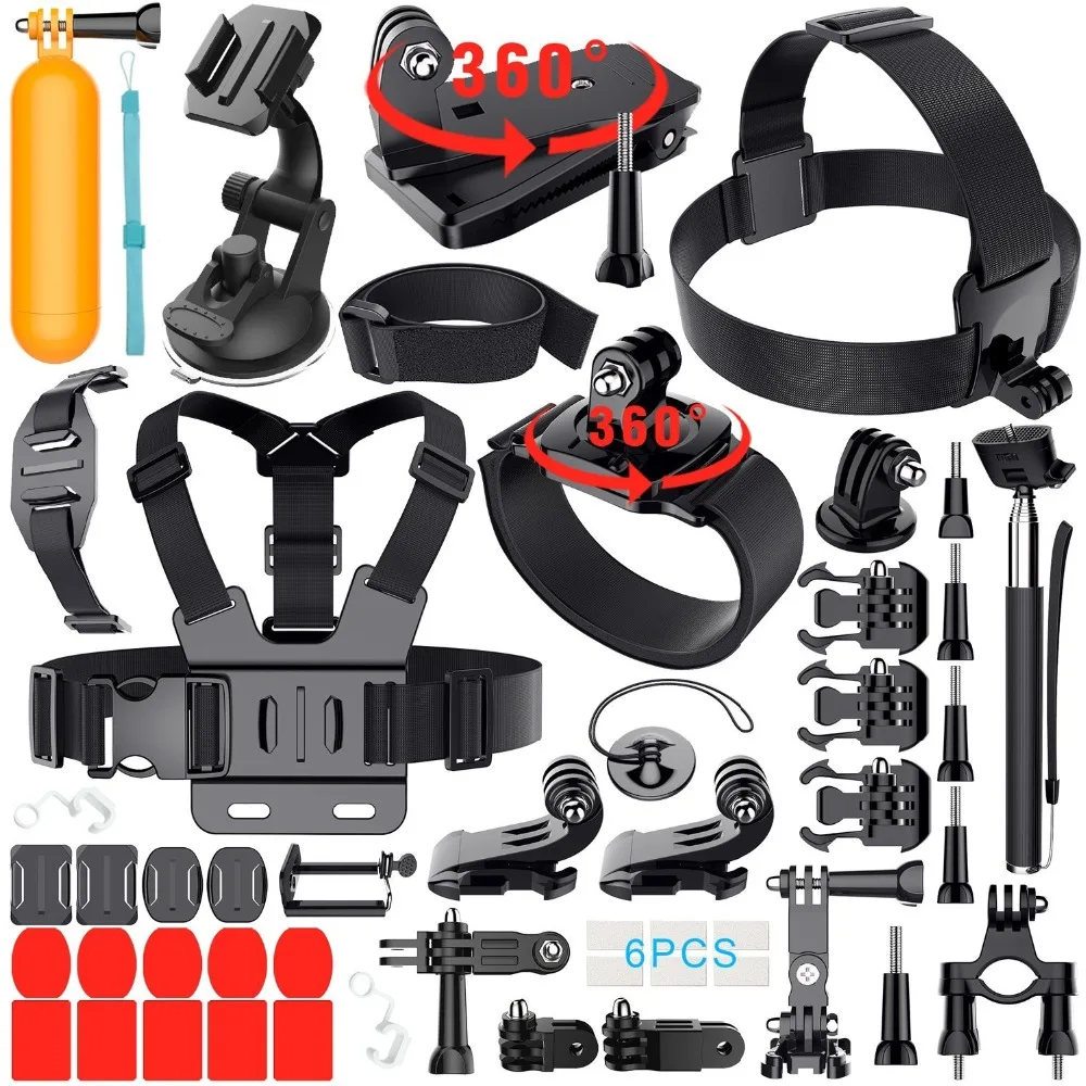 Набор аксессуаров для экшн камеры GoPro Hero Session DBPOWER AKASO VicTsing APEMAN|kit for gopro|camera accessories