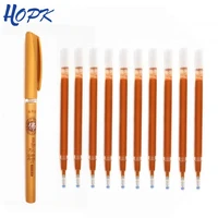 10pcsset glitter gold pen refill rod for handle scriptures excerpt special pen refill 0 7mm painting gel pen school stationery