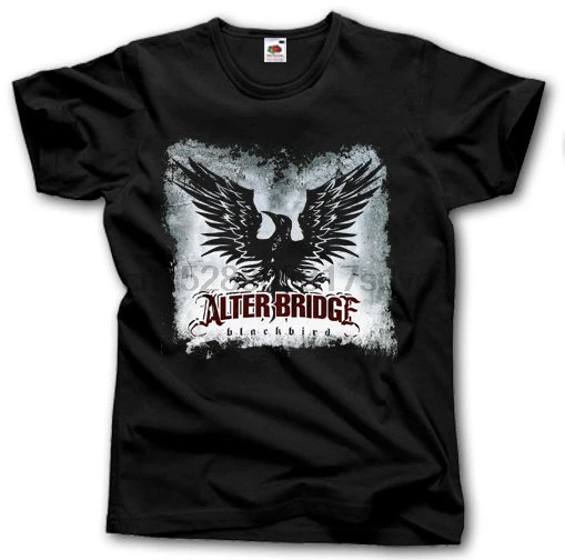 Футболка с Alter Bridge Дрозд S-XXL футболка Альтернативная рок музыки для мужчин битник с О-образным вырезом, повседневные комплекты одежды, футболки, модная футболка