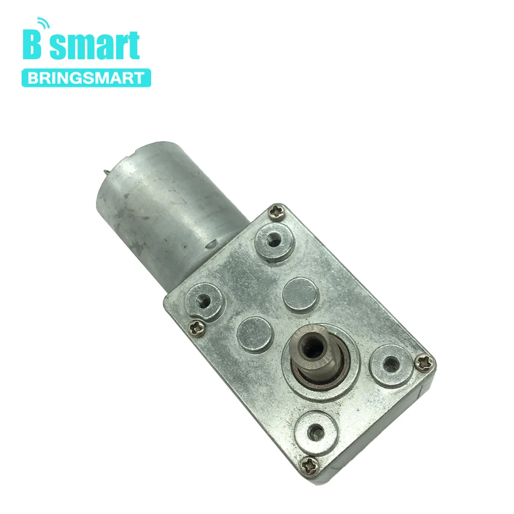 Bringsmart JGY370-3000 высокий Torque24V 1 об/мин червячный двигатель постоянного тока 12 В 2 об/мин микроэлектропривод постоянного тока Реверсивный самоблокирующийся мотор редуктор