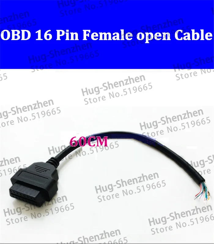 

Диагностический удлинитель OBD2, 16 контактов, 5 шт./лот, 60 см
