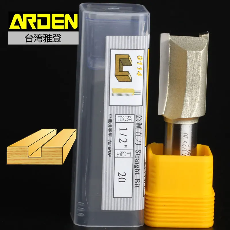 Деревообрабатывающий инструмент Метрическая флейта прямая фреза Arden 1/2*20 мм 1/2