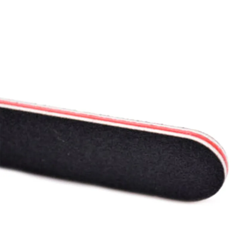 

Black Double Sided Nail Art Manicure Sanding File Buffer Grits Tools Good Effect