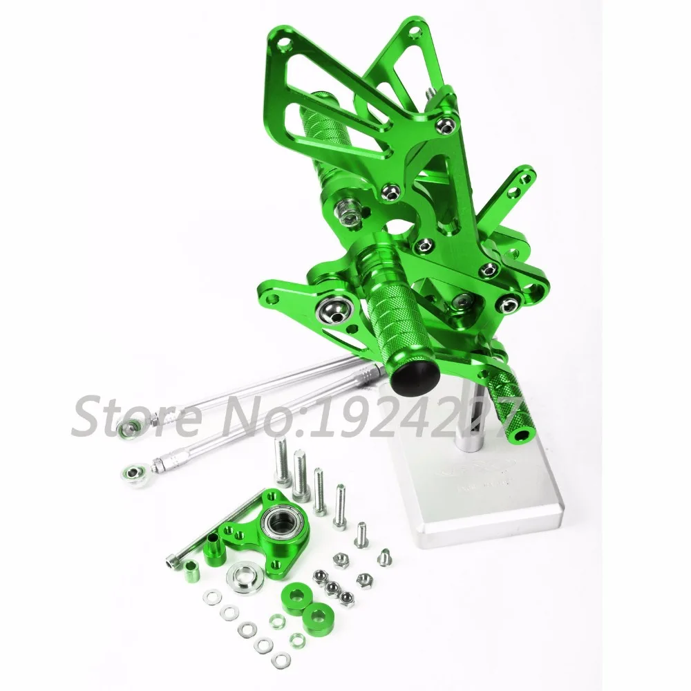 8 видов цветов CNC Rearsets для Honda CBR600RR CBR 600RR 2007 2016 задний комплект мото регулируемые