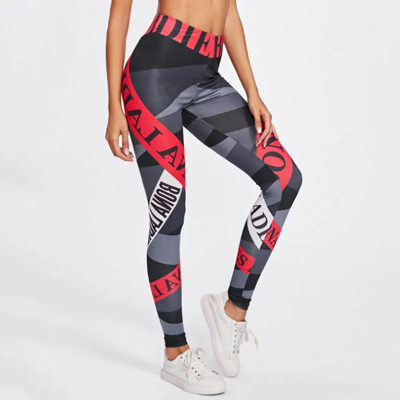 Леггинсы с высокой талией женские сексуальные хип трусы пуш-апом леггинсы