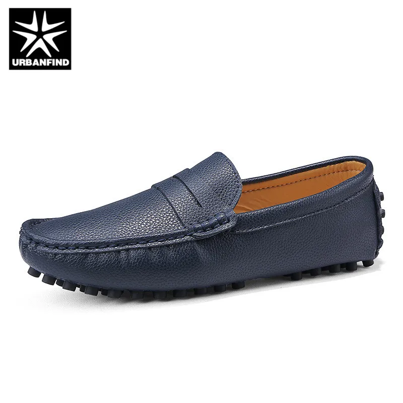 Мужская повседневная обувь Urban Find лоферы из натуральной кожи на плоской подошве