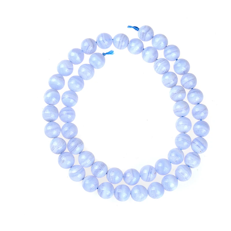 Круглые Голубые кружевные агаты из натурального камня бусины россыпью 6 8 10 мм
