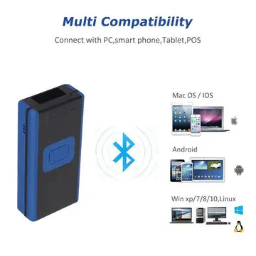 Мини Портативный сканер штрихкодов 1d лазерный считыватель поддержка
