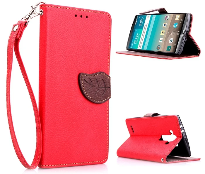 Slim livre de style PU cuir flip cas Housse etui coque case cover telephone couvercle For LG G4 Case smartphone |