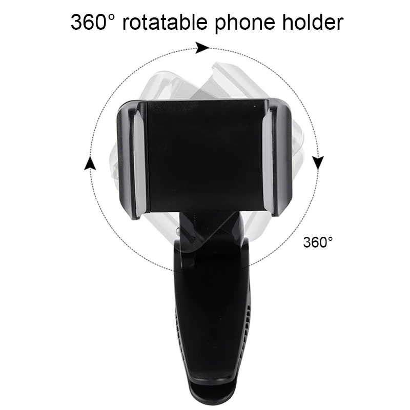 Автомобильный держатель для телефона Солнцезащитный кронштейн с поворотом на 360