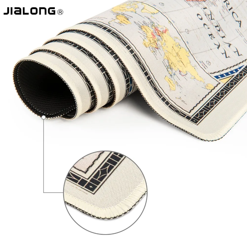Игровой коврик для мыши JIALONG World Map большой размер водостойкий Нескользящий