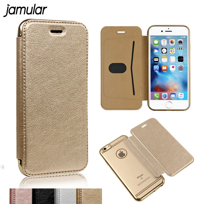JAMULAR из искусственной кожи чехол для samsung Galaxy J5 J7 A3 A5 A7 Note 5 4 S6 S7 Edge Прозрачный чехол для iPhone X, 8, 6, 6s 7 Plus 5S SE