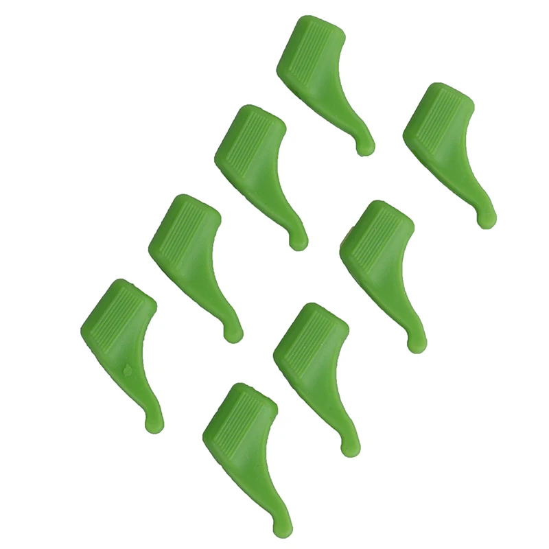 Green Противоскользящие 8 цветов 4 пар/лот универсальные солнечные очки, очки, силиконовые ушные крючки, дужки, спортивный держатель - Цвет: Green