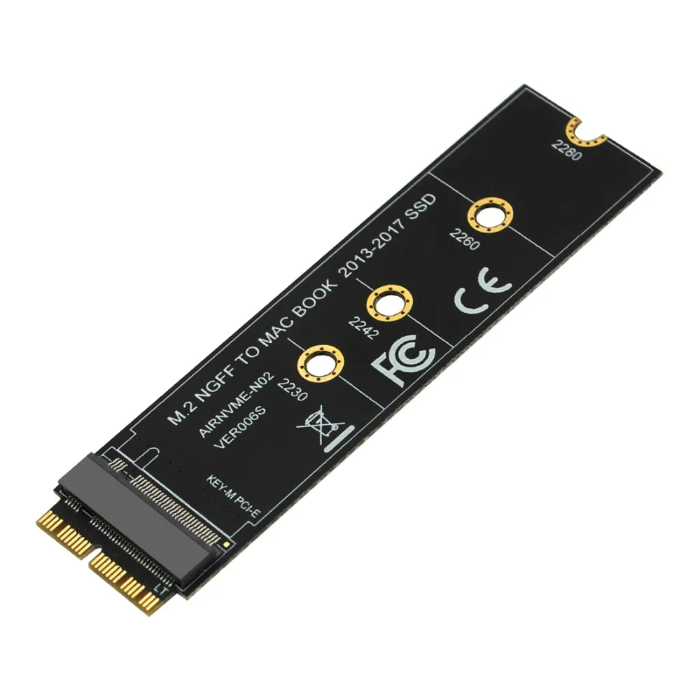 M key M.2 NGFF PCIe AHCI M2 SSD адаптер для 2230-2280 SSD адаптер для 2013 MACBOOK Air A1465 A1466 Pro A1398
