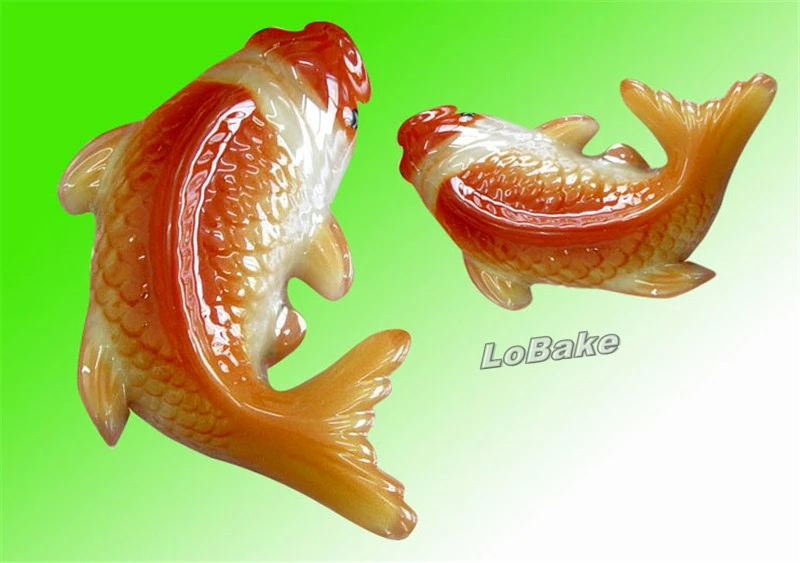 Большая 3D милая форма в форме рыбы и карпа из алюминиевого сплава|pudding mold|fish