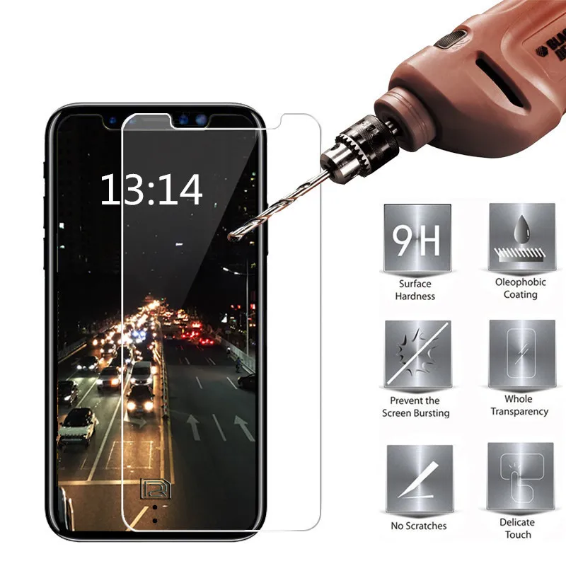 2.5D Закаленное Стекло для iphone 8 7 Plus Экран протектор Плёнки 6S защитный iphone8