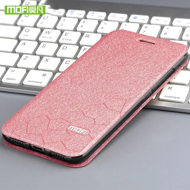 Pink Крышка MOFI для Xiaomi Redmi 8 чехол для Xioami Redmi 8A чехол для телефона силиконовый кожаный чехол для Redmi 7 Чехол для телефона оболочка - Цвет: Pink