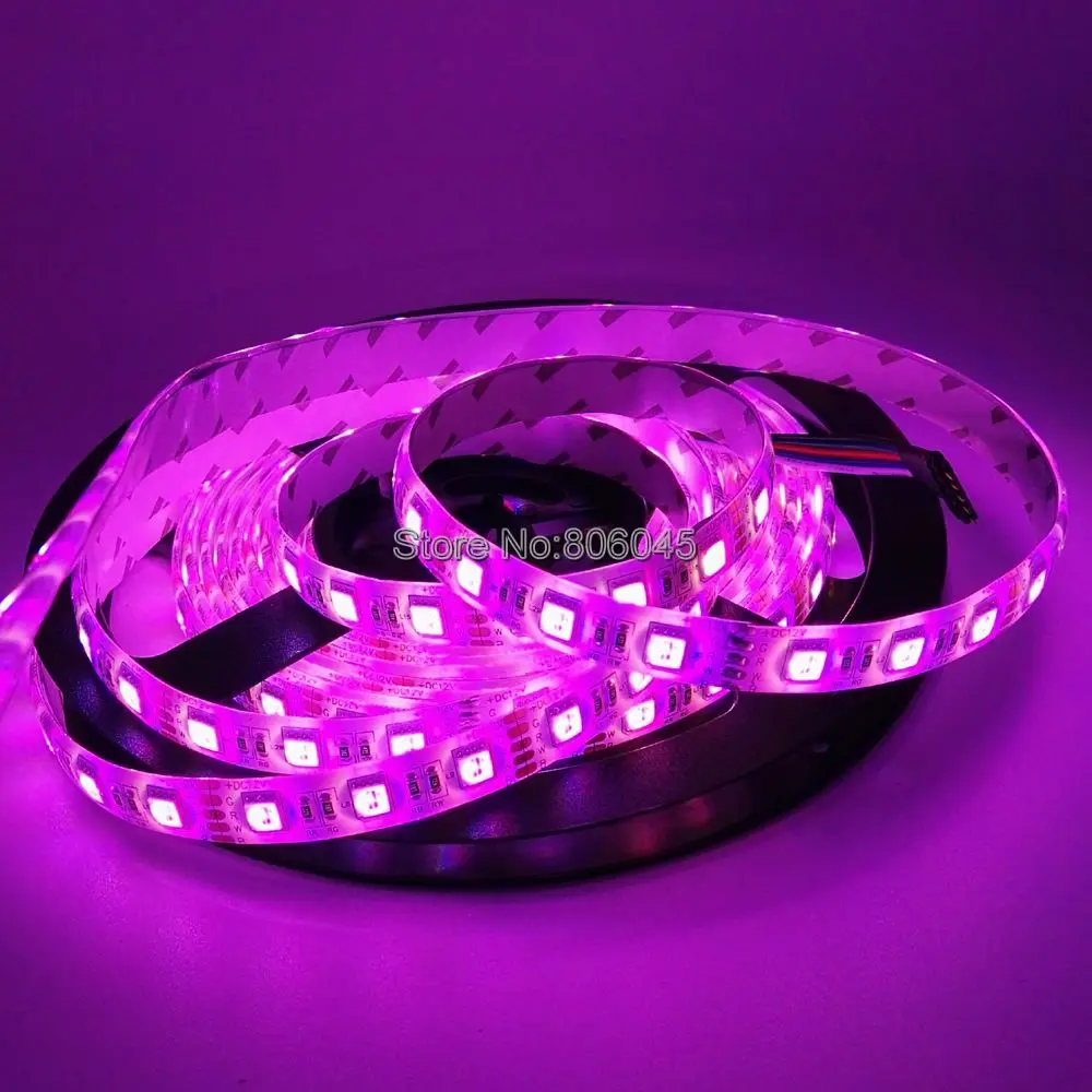 Светодиодная лента 4 в 1 5 м 12 В 24 постоянного тока SMD 5050 RGBW RGB белый теплый