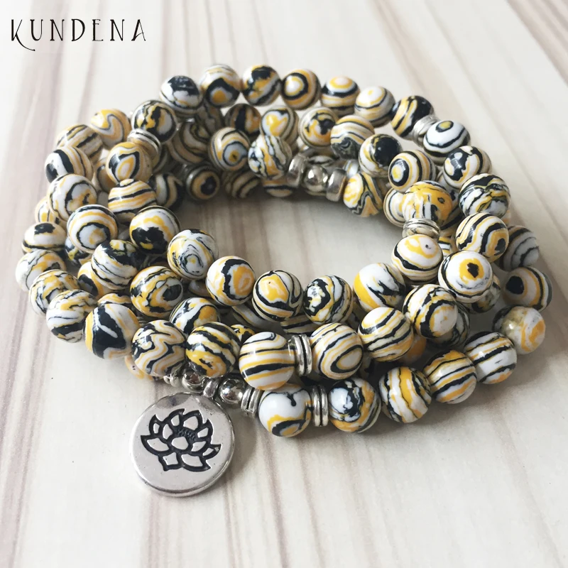 Мужской браслет с бусинами в полоску|bracelets for|mala braceletmalachite bracelet |