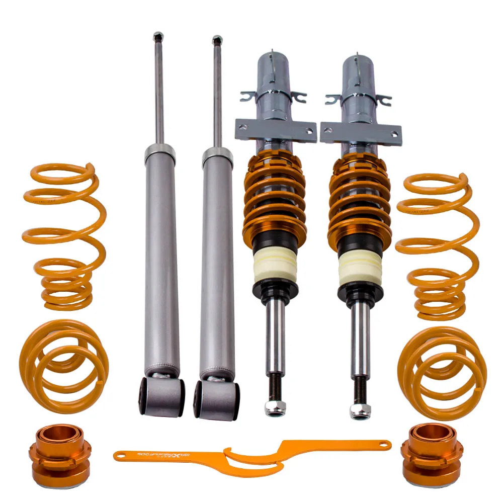 Полный Coilover подвеска Шок комплект для VW Polo 9N 1.2L 1.4L 2002 2009 амортизатор