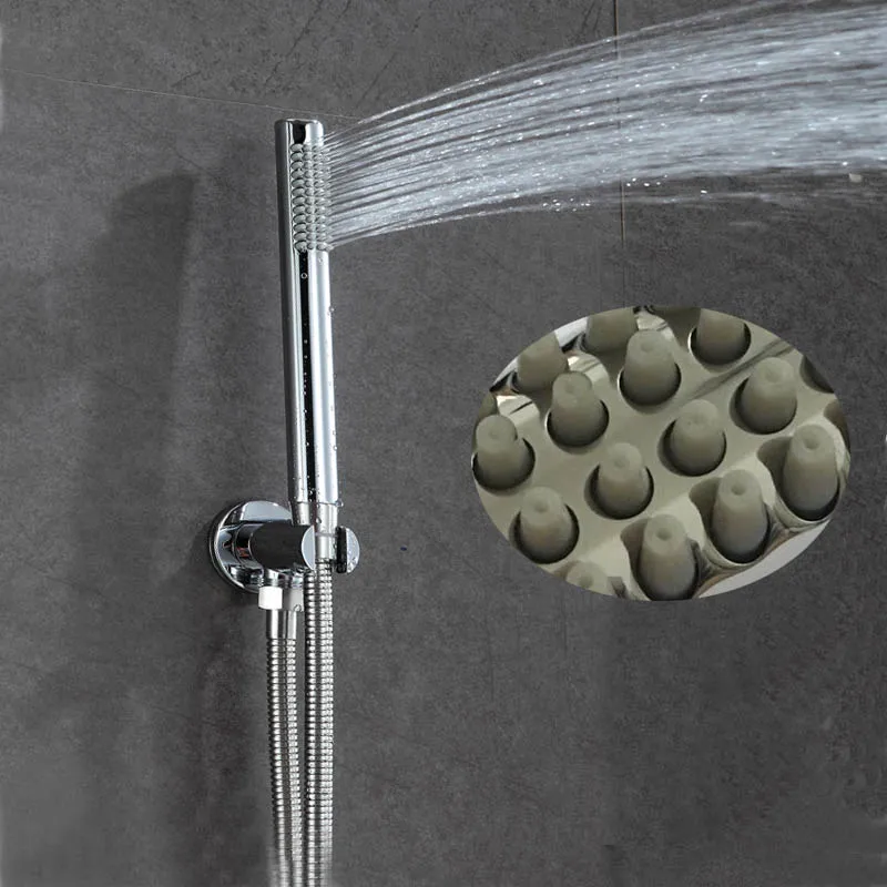 Ультратонкая насадка для душа 12 &quotдля экономии осадков горячая/холодная вода