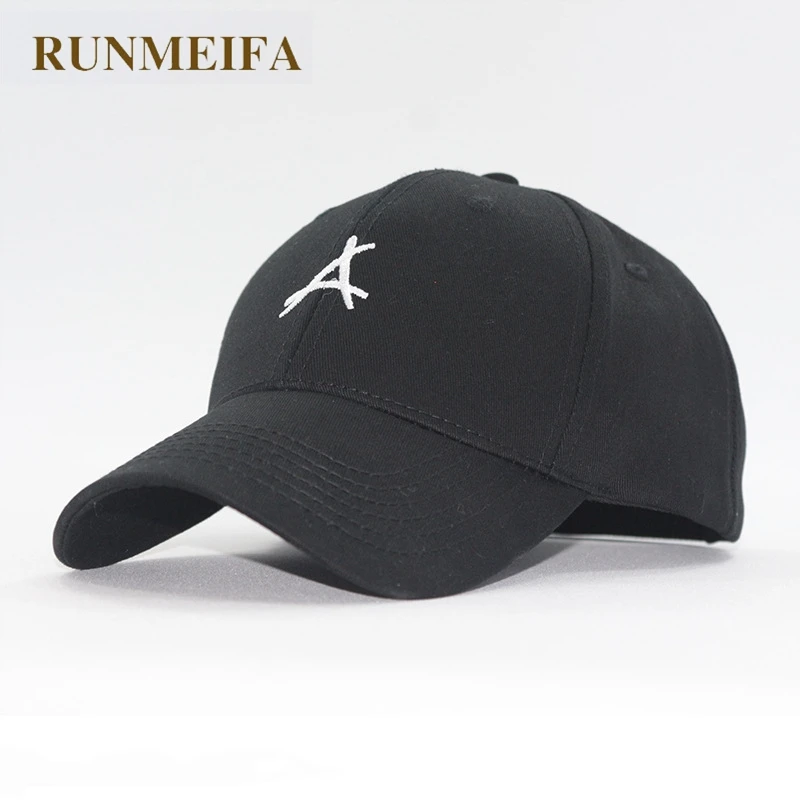 RUNMEIFA бейсболка Новый стиль корейский хлопок письмо вышивка изогнутый козырек