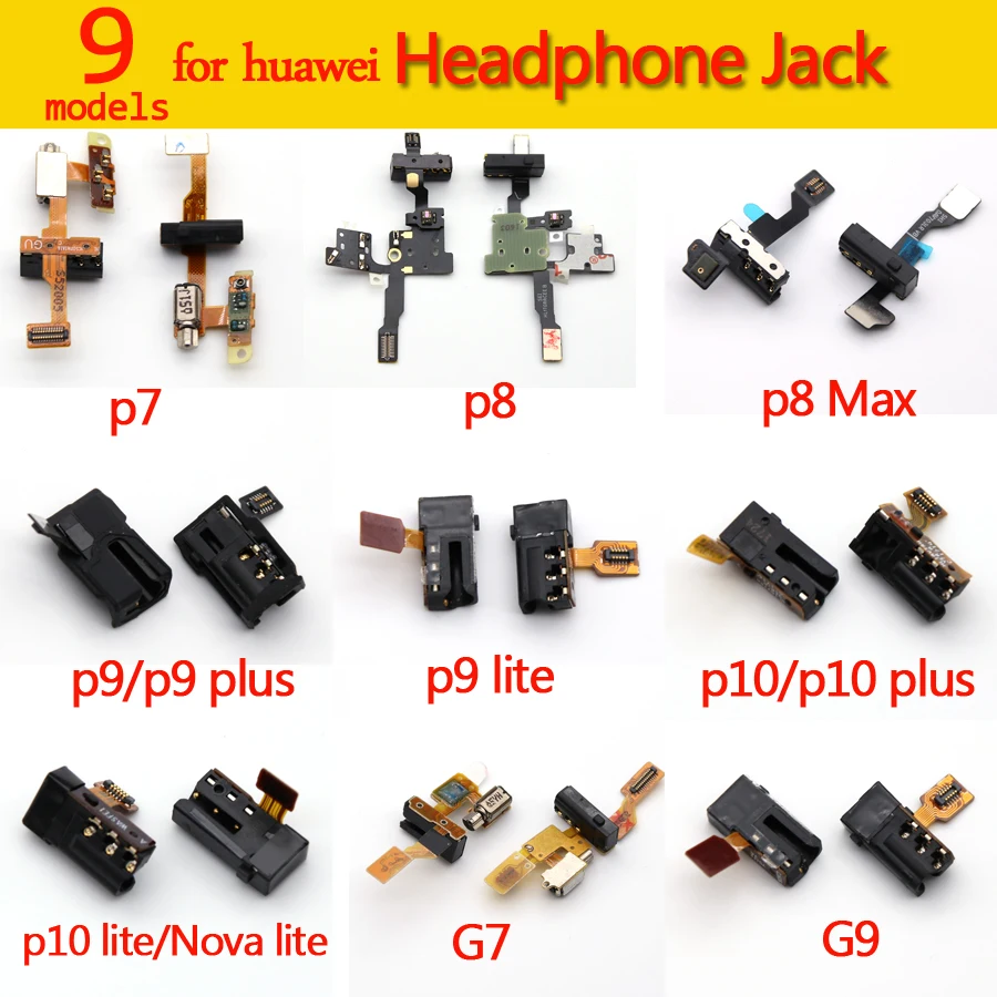 1 шт. новые наушники для наушников аудио разъем гибкий кабель Huawei P7/P8/P8 MAX/P9/P9 plus/P9