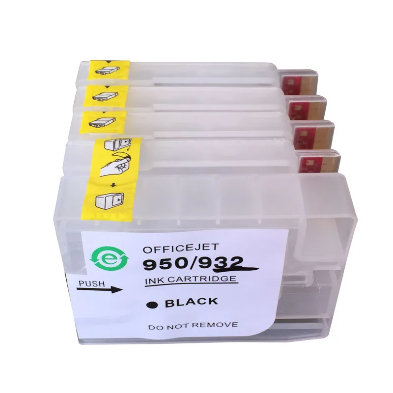 4xHP950 многоразовые чернильные картриджи для HP Officejet Pro 8100 8600 8610 8620 8660 8640 8615 8625 с