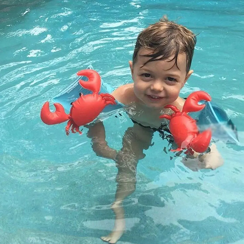 

2022 Inflatable Flamingo Floating Child Swim Vest Arm Float Ring Circle Infant Float safety training swimming arm circle float