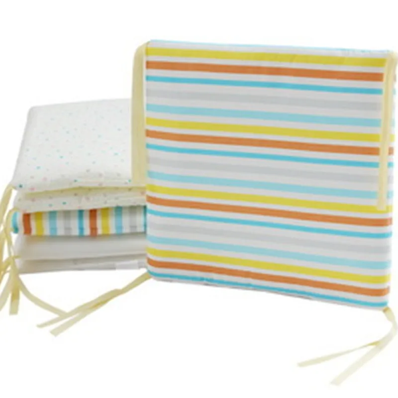 Детский бампер для кроватки с принтом 6 шт. универсальный дышащий защитный чехол защиты от столкновений