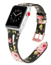 Для Apple Watch band 4 40 мм 44 V образный кожаный ремешок для наручных часов iwatch series 3 2/1 38 42