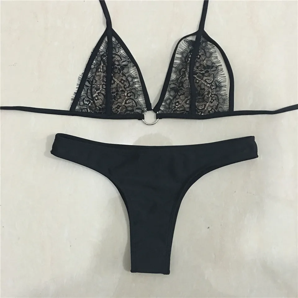 Тропический дизайн стринги бикини 2019 женский купальник-монокини вязаный