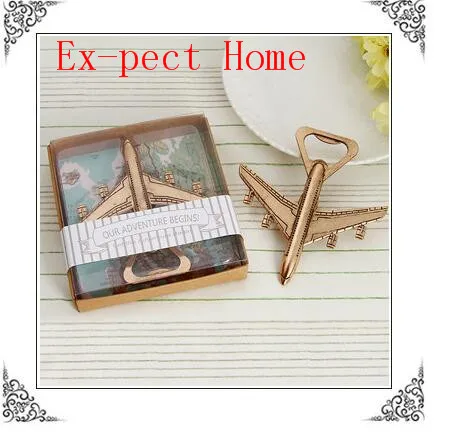 50 шт./лот + свадебные сувениры открывалка для бутылок с самолетом античная