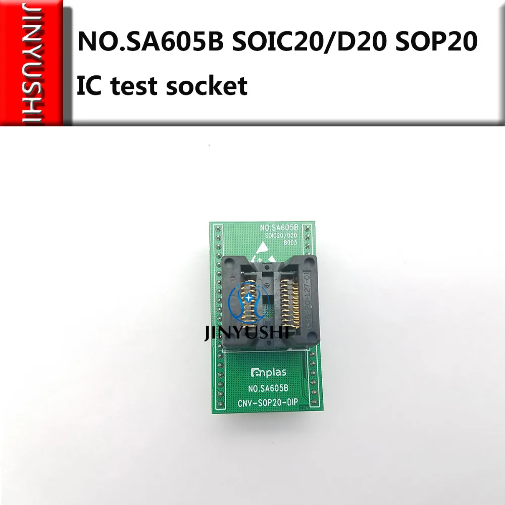 Opentop № SA605B SOIC20/D20 SOP20 ENPLAS IC Сжигание сиденья Адаптер тестирование разъем стенда