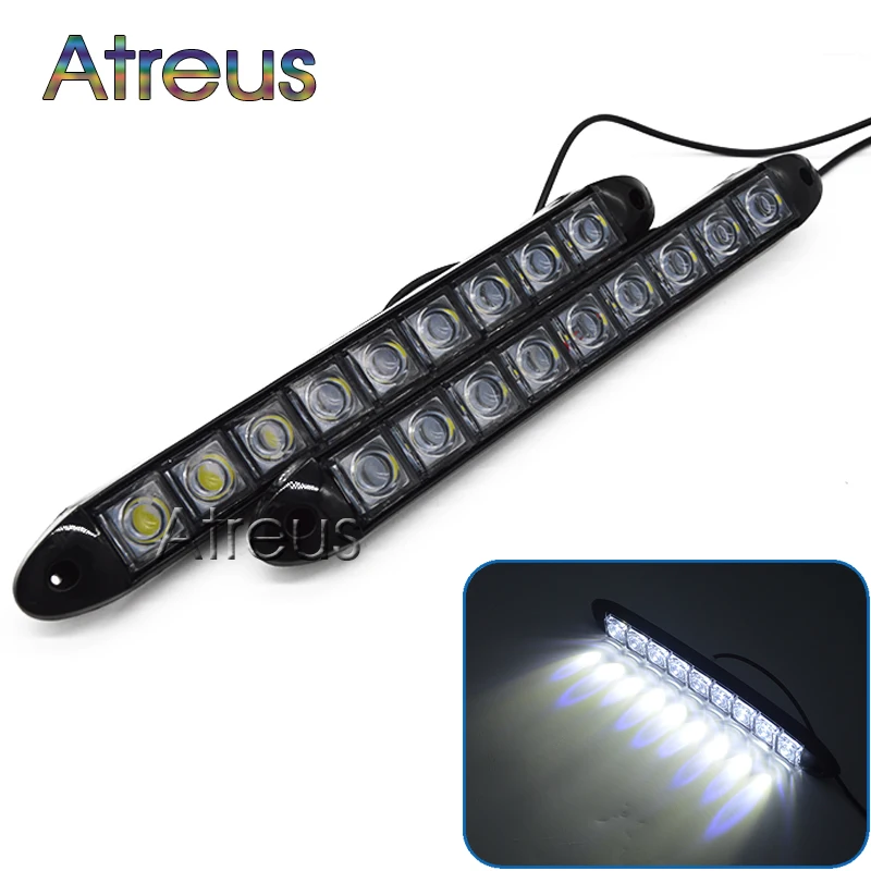 2X автомобиля 9LED Габаритные огни DRL лампы 12V для Renault Laguna Megane 2 3 тряпкой Logan Clio Hyundai