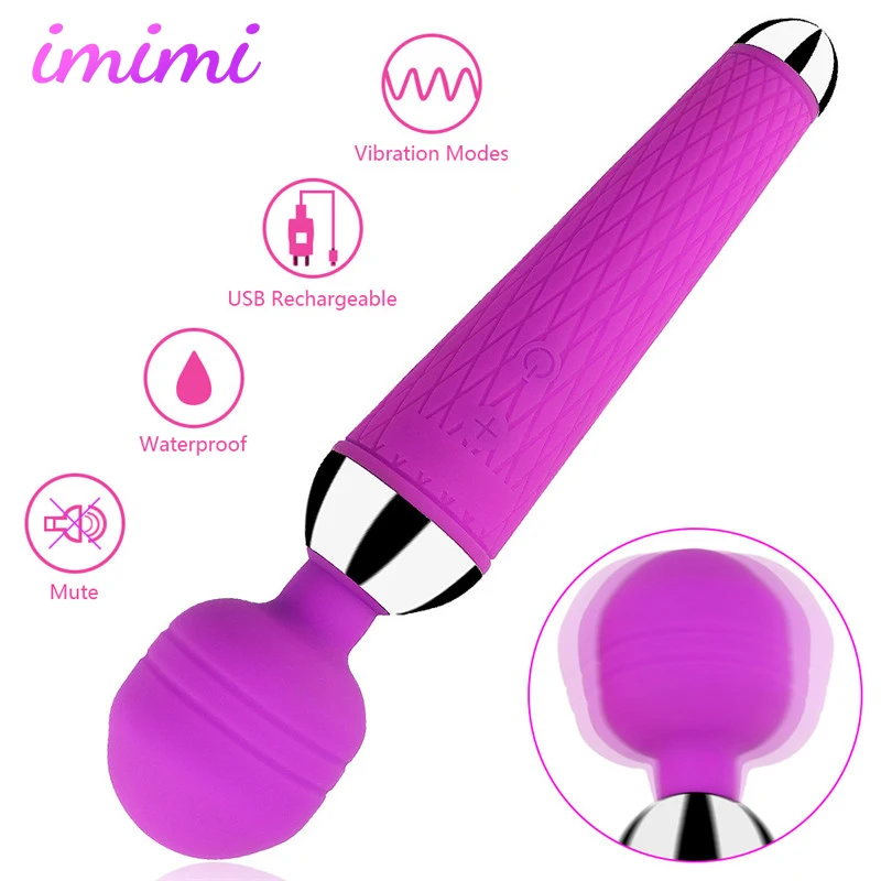 USB Перезаряжаемый AV Волшебная палочка массажер женский эротический Стимулятор