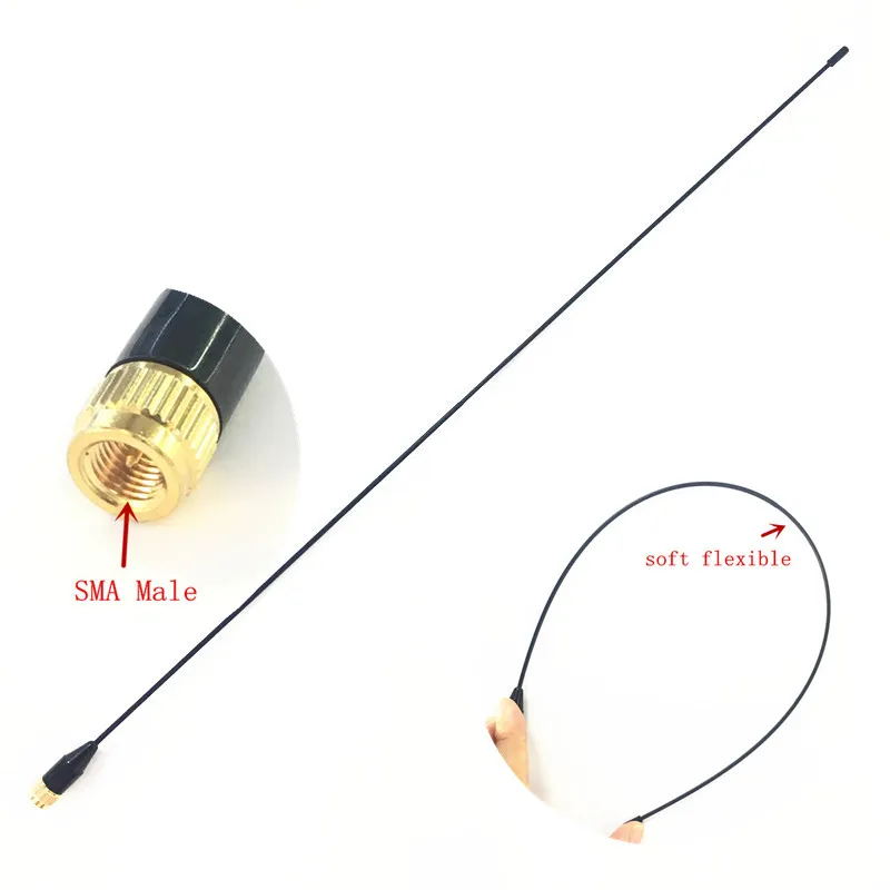 

Flexible thin soft long UV Dual Band SMA Male antenna for Yaesu Vertex Linton Wouxun UV8D UV9D UV6D PX2R/A6 etc walkie talkie